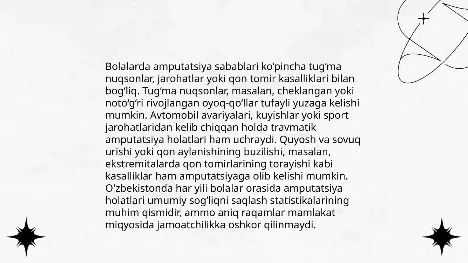 Bolalarda amputatsiya xususiyatlari 3