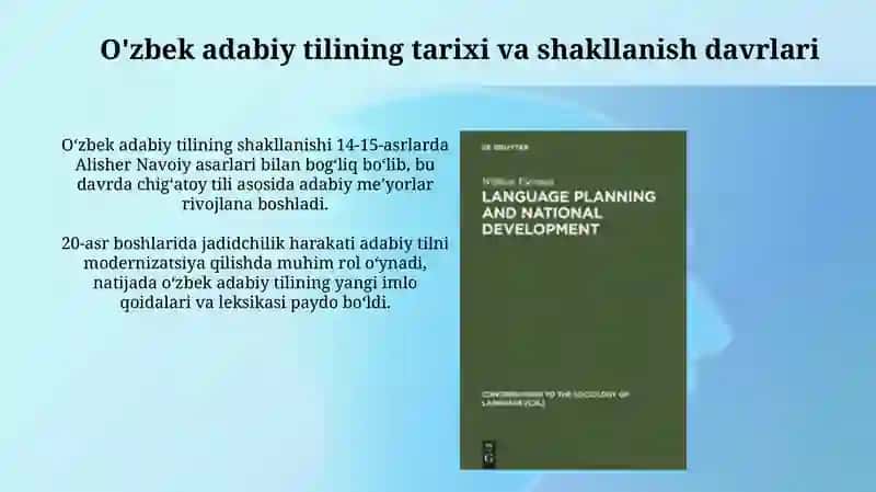 Oʻzbek adabiy tili va shevalar 3