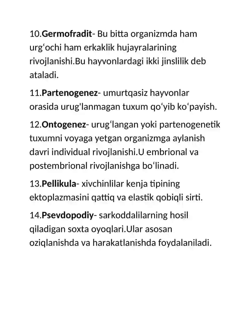 Glosariy zoologiya fanidan 3
