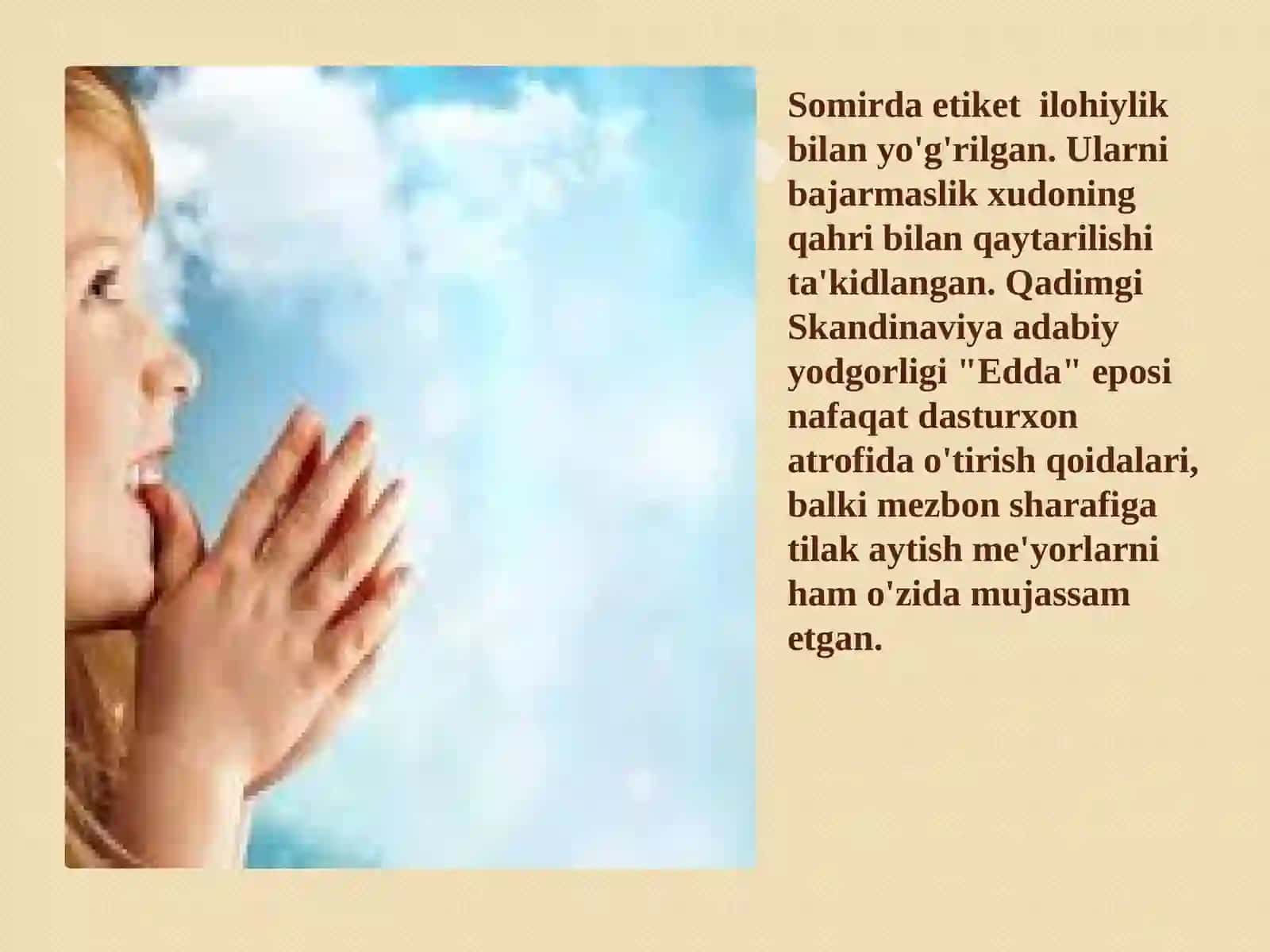 Etiket haqida umumiy tushuncha 3