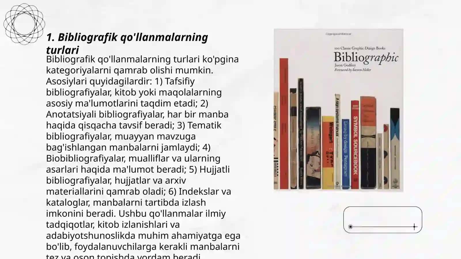 Bibliografik qo'llanmalarni yaratish uslubiyati 3