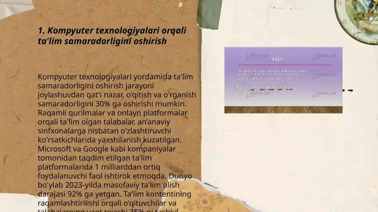 Kompyuter imkoniyatlaridan foydalanish 3
