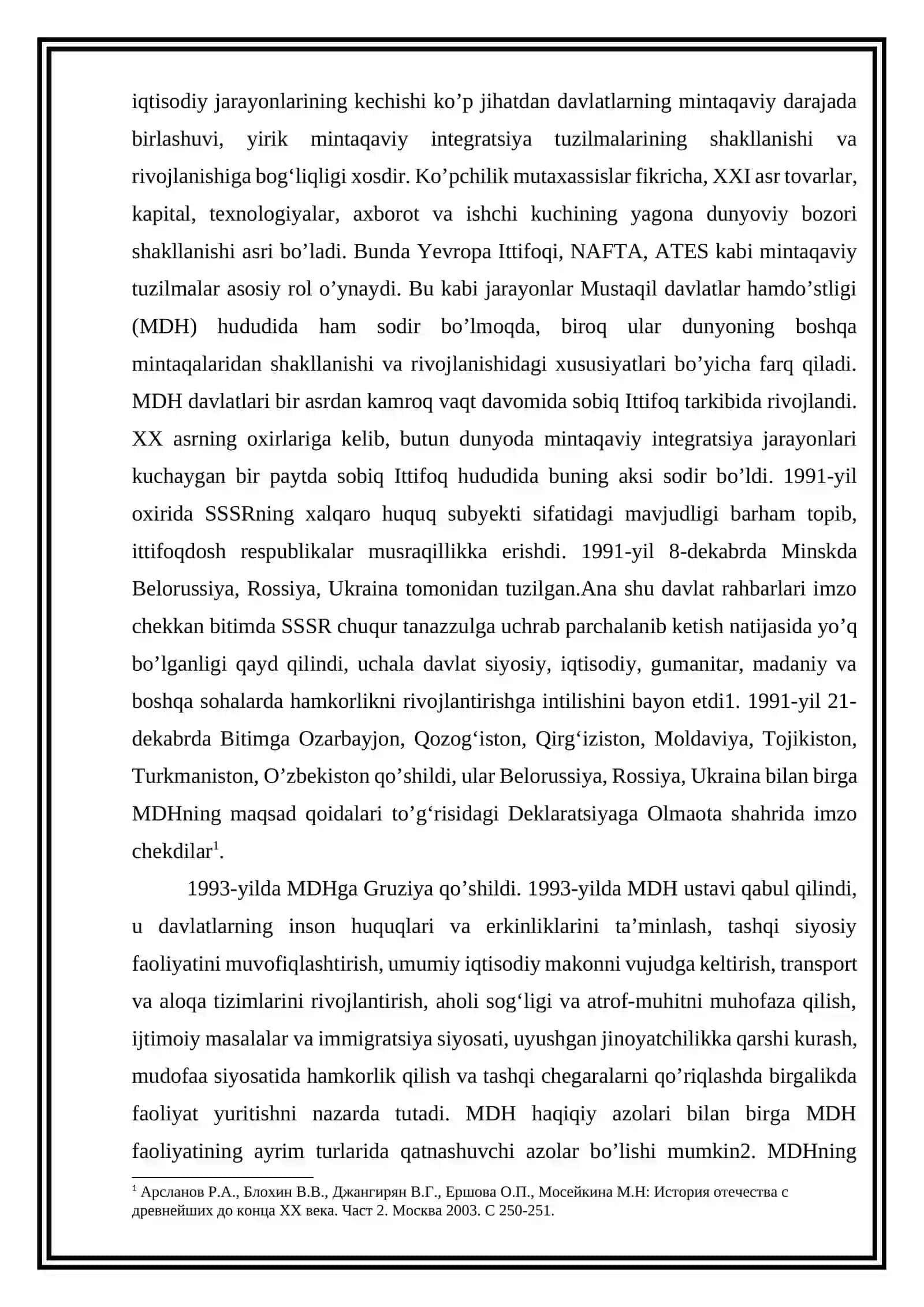 Mustaqil davlatlar hamdo‘stligi va uning faoliyati 3