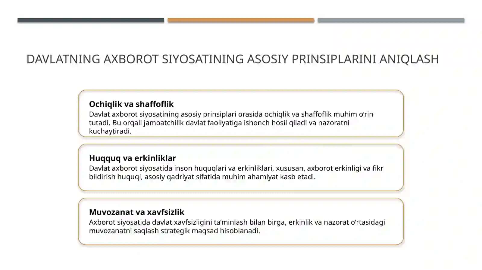Davlatning axborot siyosati 3