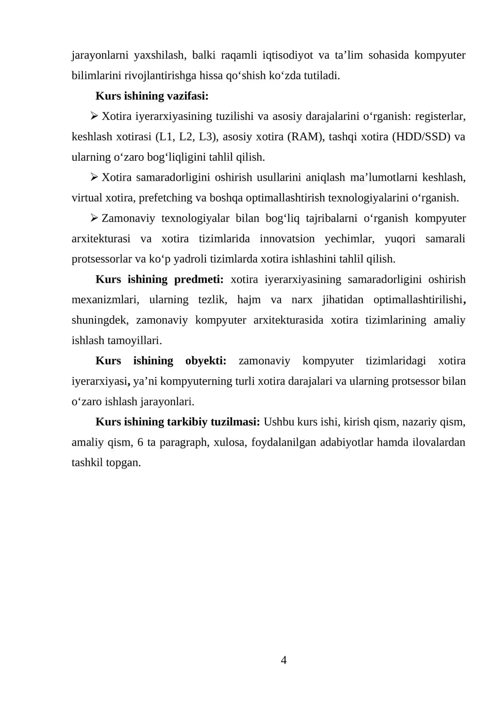 ZAMONAVIY KOMPYUTERLARDA XOTIRA IYERARXIYASI 3