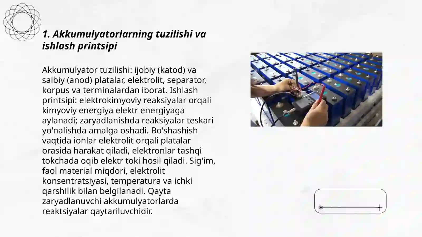 Akkumulyatorlar. Quruq batareyalar 3
