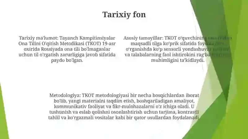 Tayanch Kampitinsiyalar Ona Tilini O'Qitish Metodikasi 3
