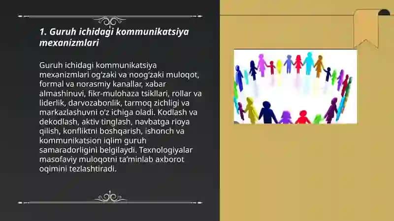 Guruh ichidagi kommunikatsiya mexanizmlari 3