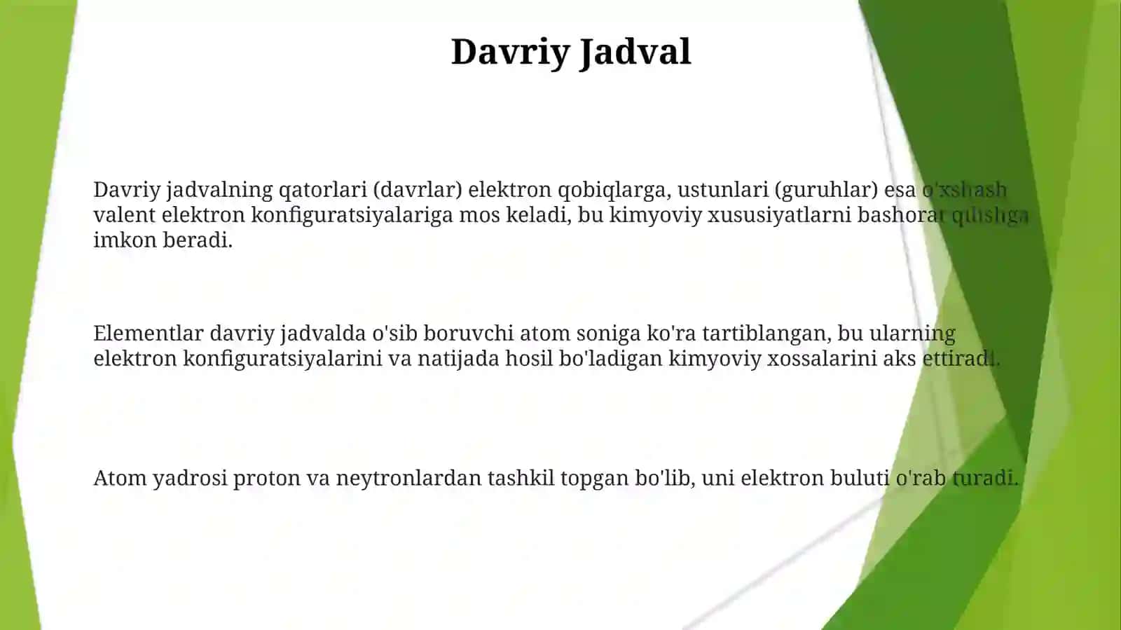 Atom tuzilishi va Mendelevning davriy sistemasi 3