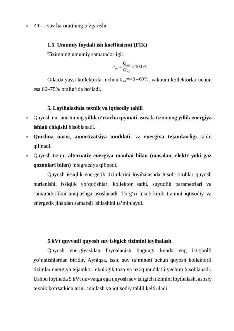 Quyosh energetik tizimlari 3