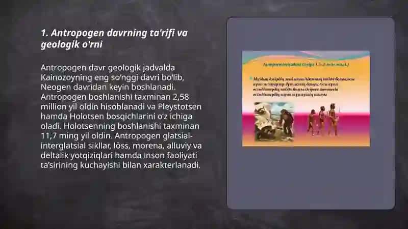 Antropogen geologik davr tasnifi 3