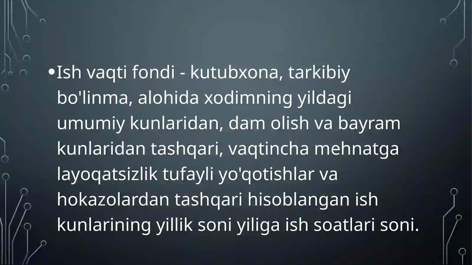Kutubxona ish vaqti rejalashtirish 3