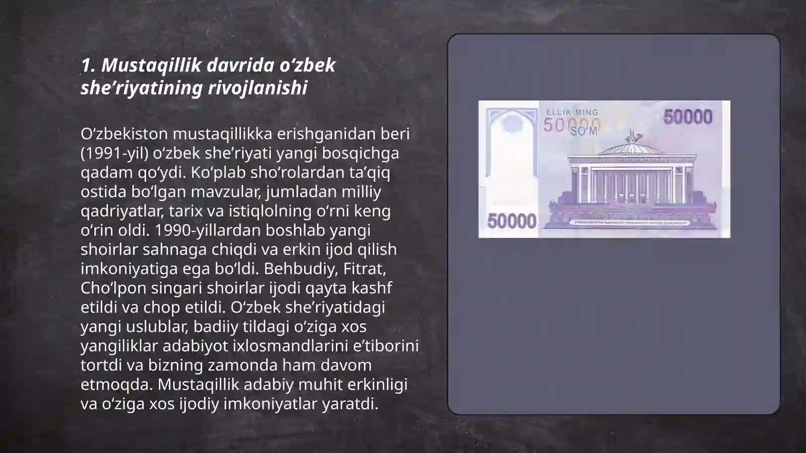 Mustaqillik davri oʻzbek sheʼriyati mutolaasi 3