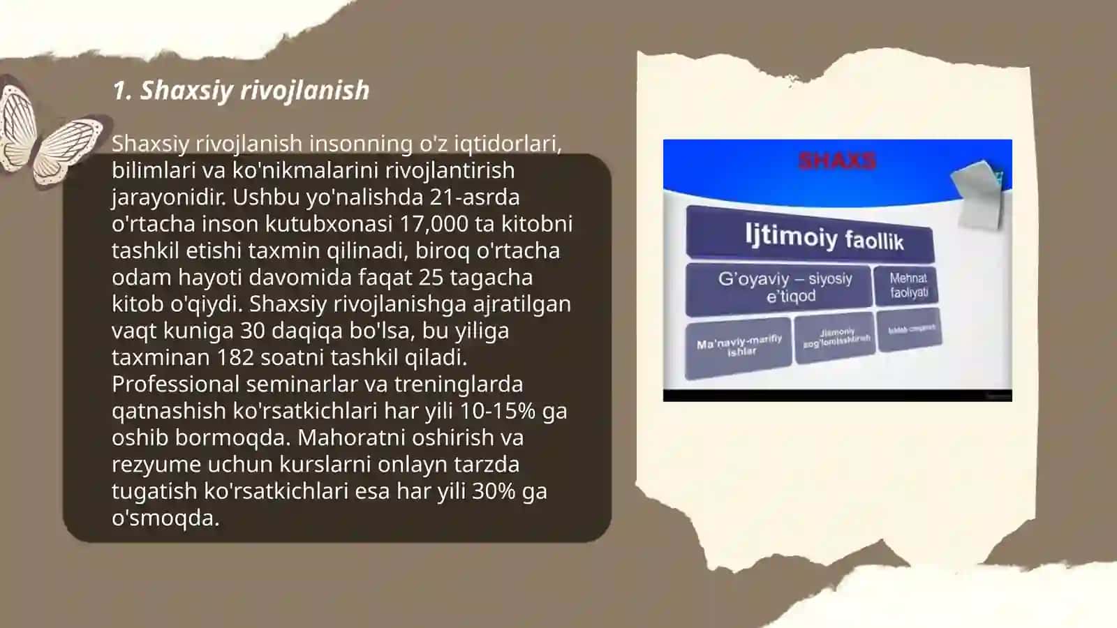 Shaxsiy rivojlanish 3
