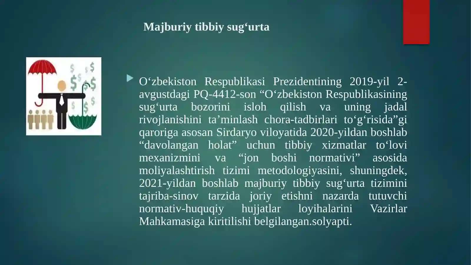 Tibbiysugu’rta. Mulksug’urtasi 3