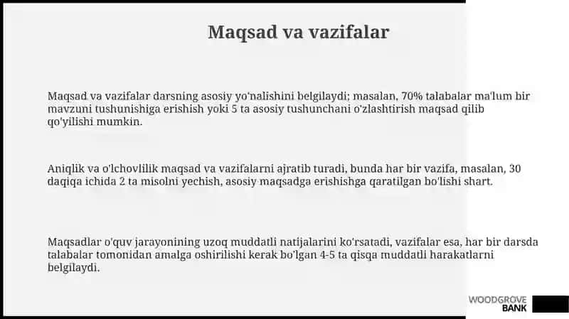 Ma'ruza darslarini tashkil etish metodikasi 3