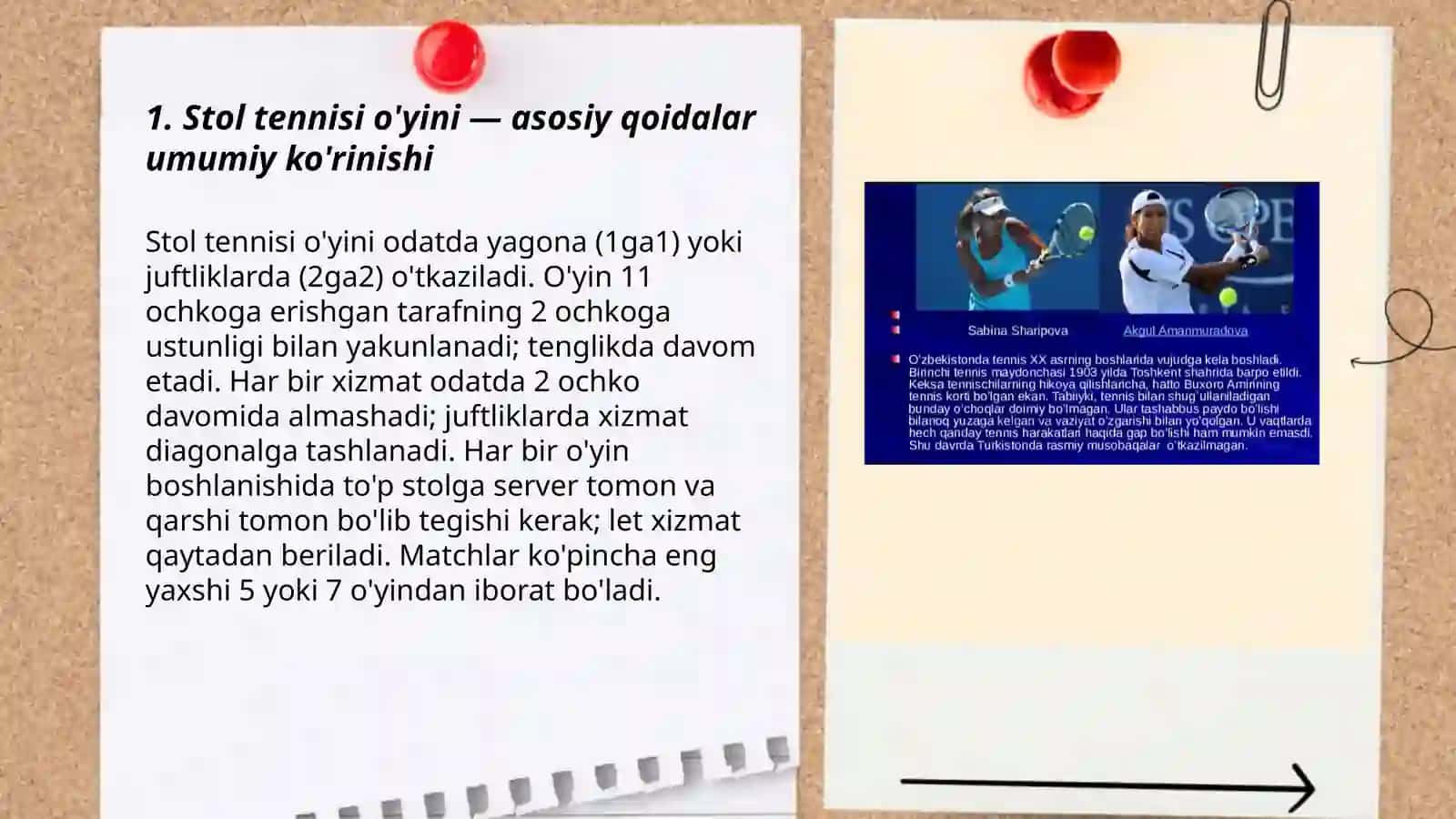 Stol tennisi o'yini qoidalari 3