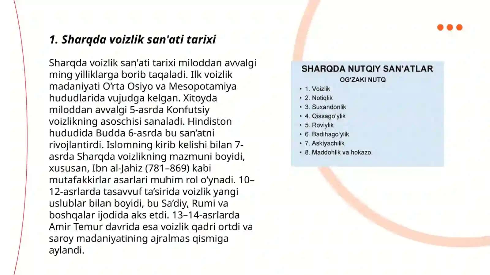 Sharqda voizlik san'ati 3