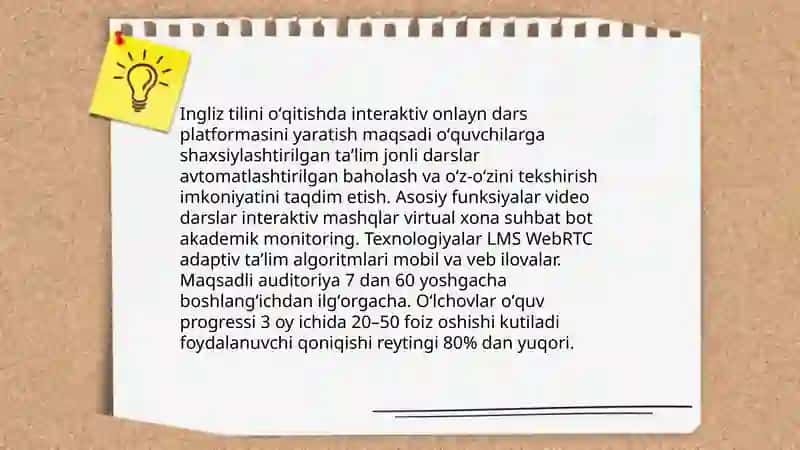 Ingliz tilini oʻqitishda internetga asoslangan loyihalar 3