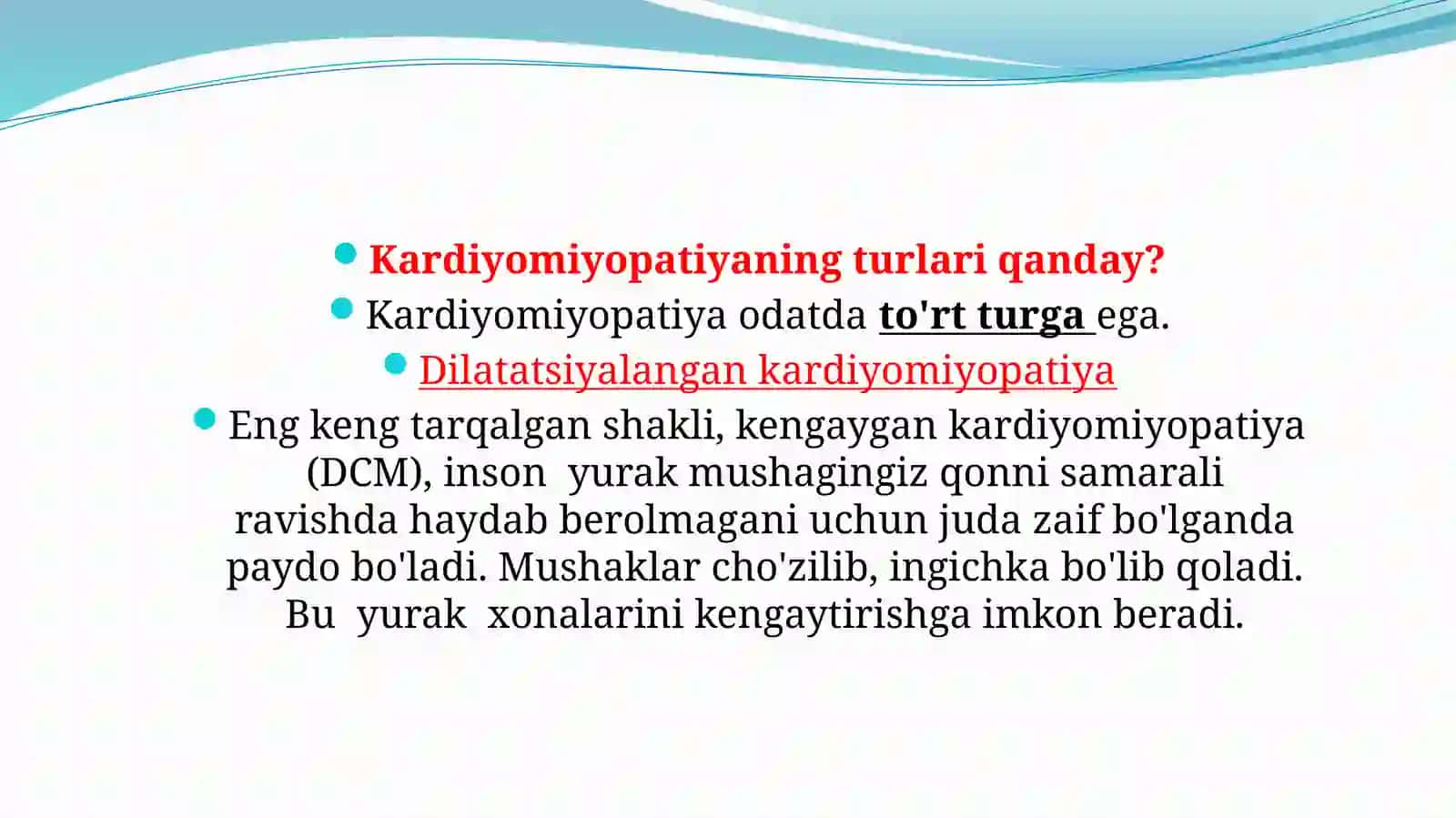 Kardiyomiyopatiyalar 3