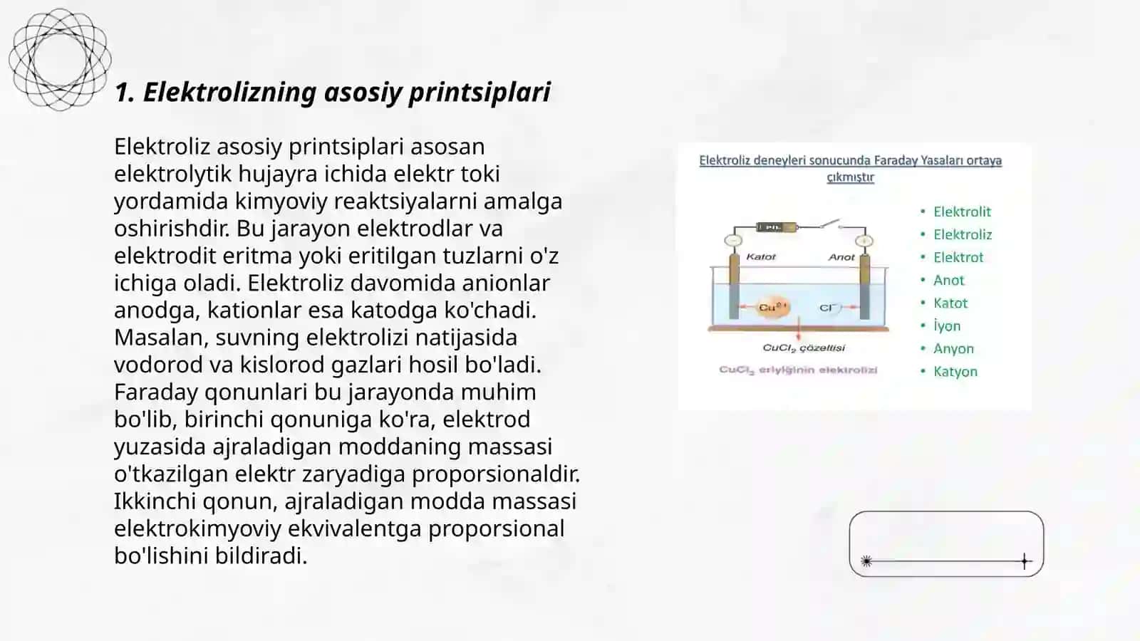 Elektroliz.Elektroliz qonunlari 3
