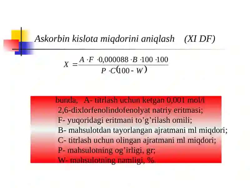 Suvda eruvchi vitaminlar B guruh va S vitamin 3