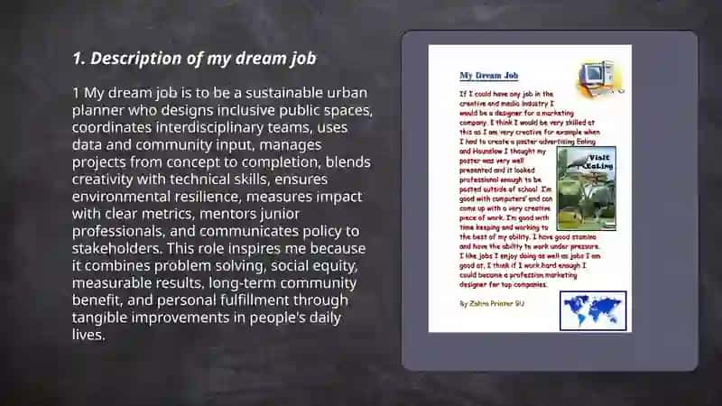 My Dream Job and Why it Inspires Me 3