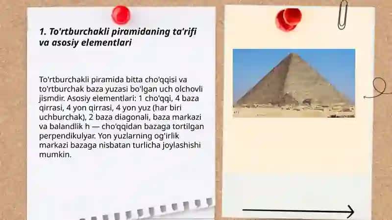 To'rtburchakli piramida 3
