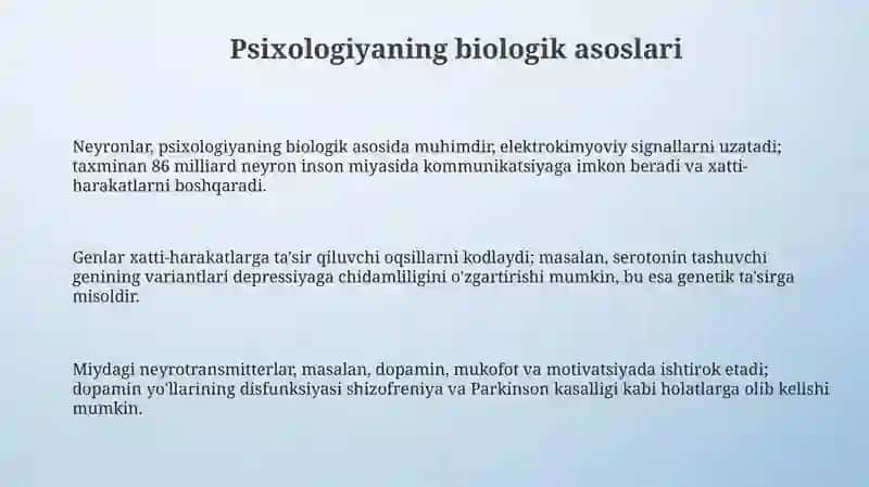 Psixologiyaning Biologik Asoslari 3