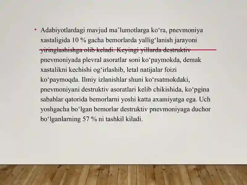 O‘PKA BAKTERIAL DESTRUKTSIYASI 3