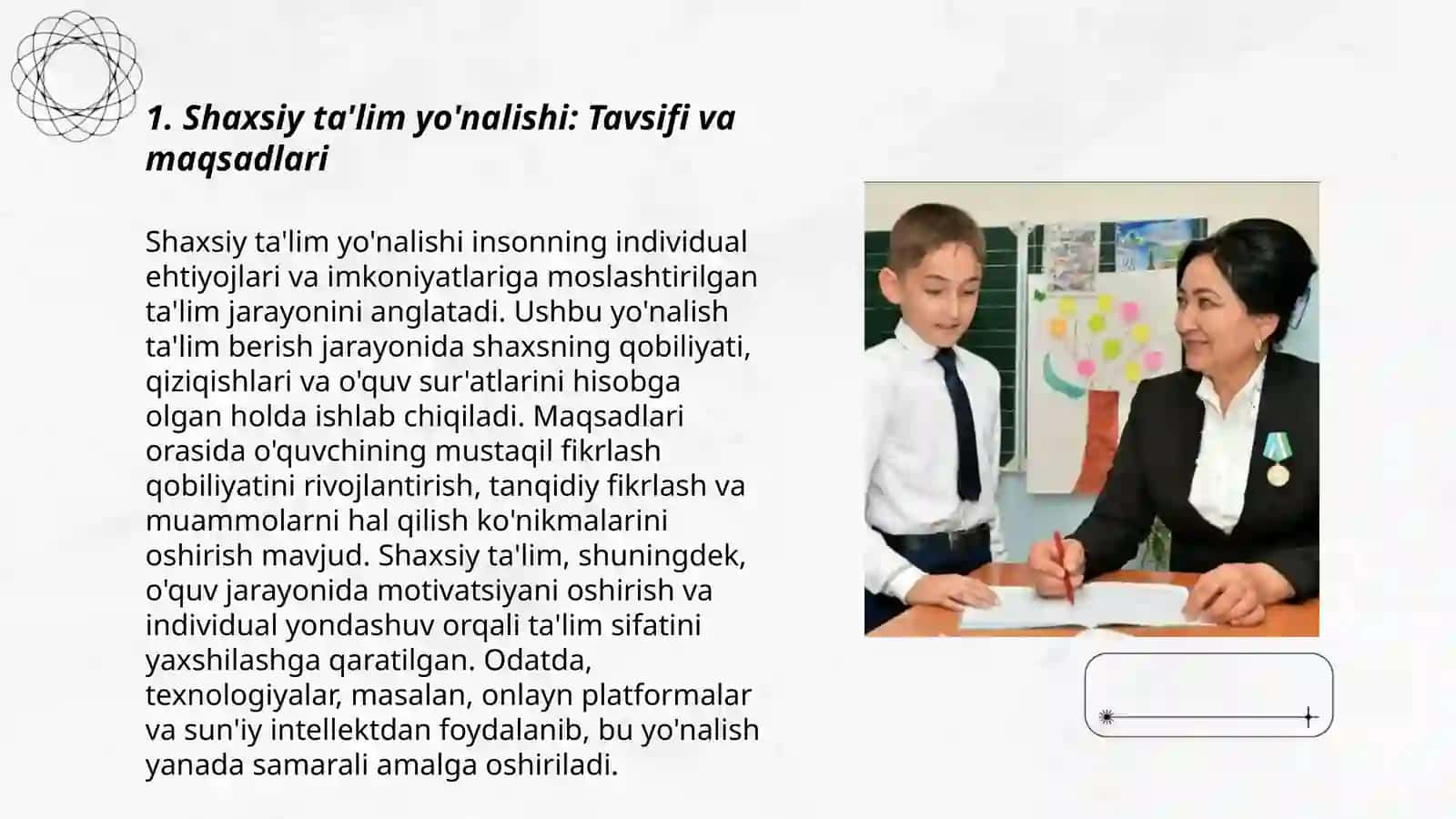 Shaxsiy ta'lim yo'nalishi 3