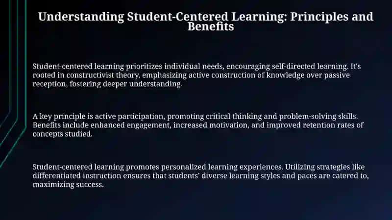 Understanding Student-Centered Learning: Principles and Benefits 3