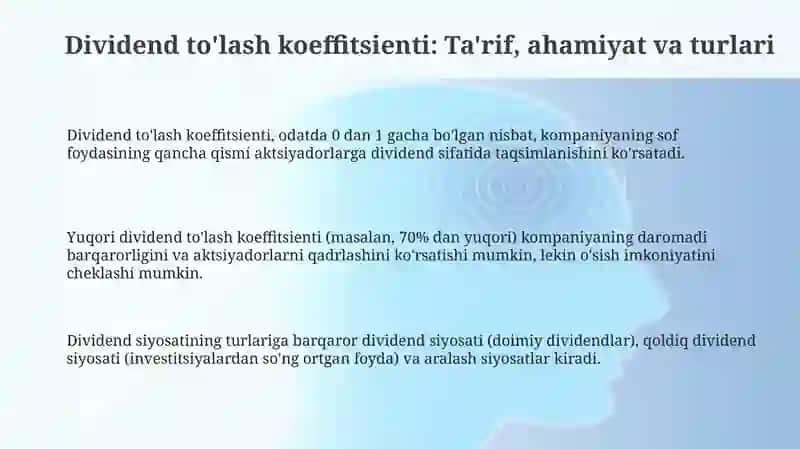 Dividend to'lash koeffitsienti 3