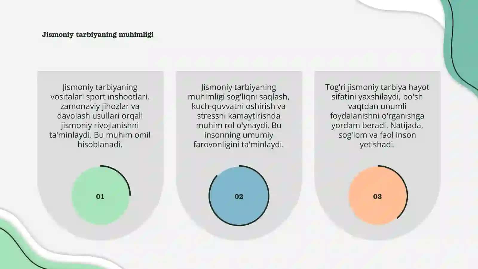 Jismoniy tarbiyaning vositalariga tavsif 3