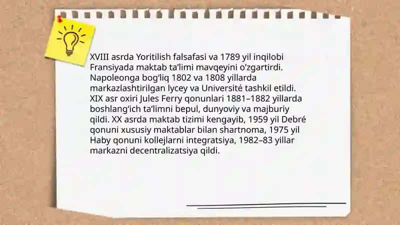 Fransiyada pedagogika tarixi va metodlari 3