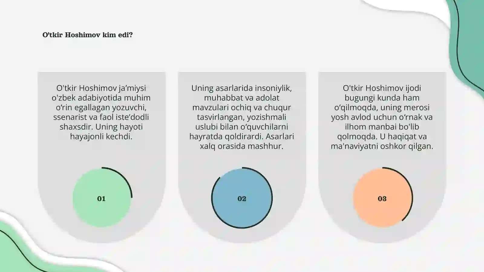 O'tkir Hoshimov hayoti va ijodi 3