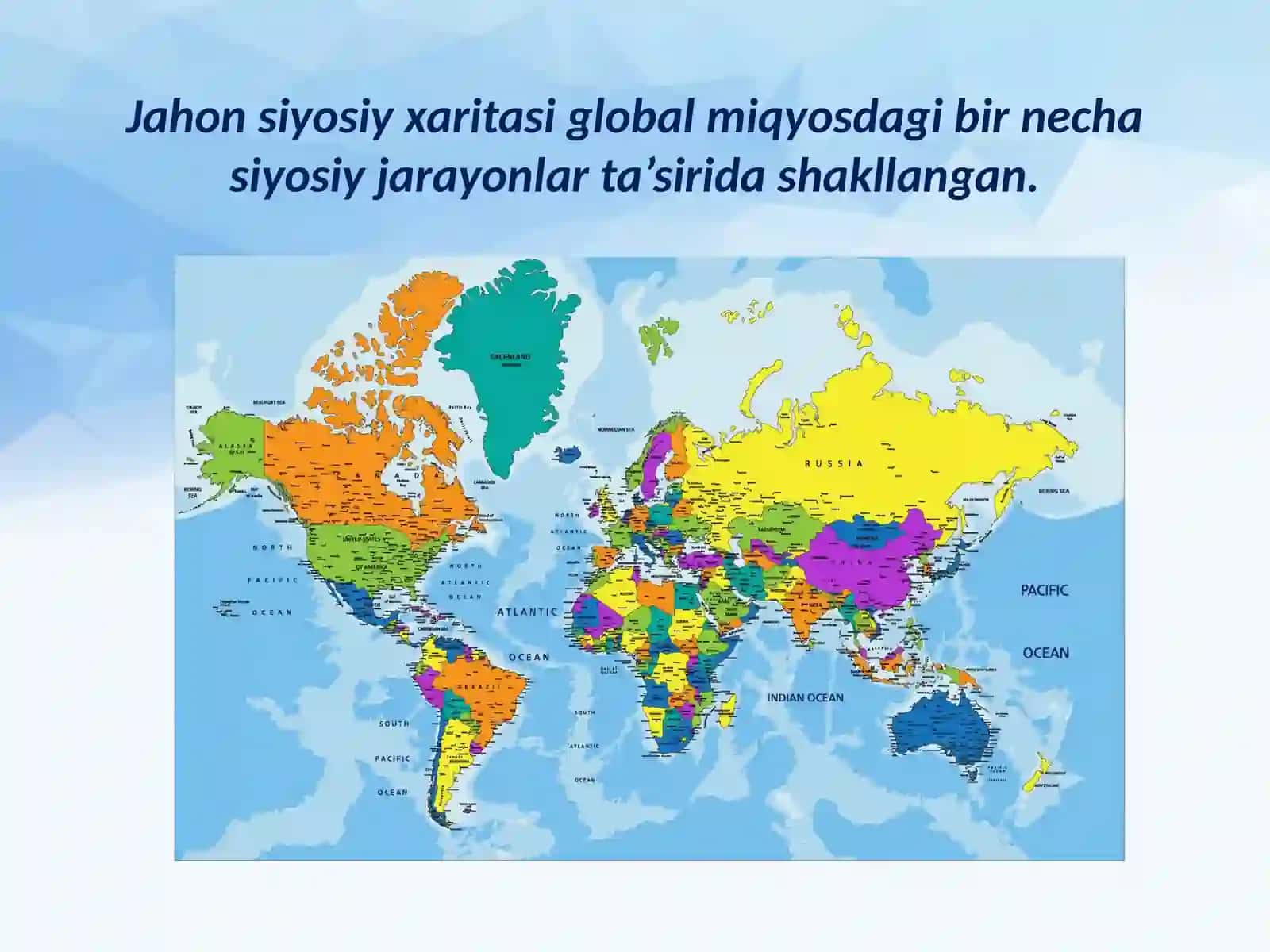 Jahonning siyosiy xaritasi 3