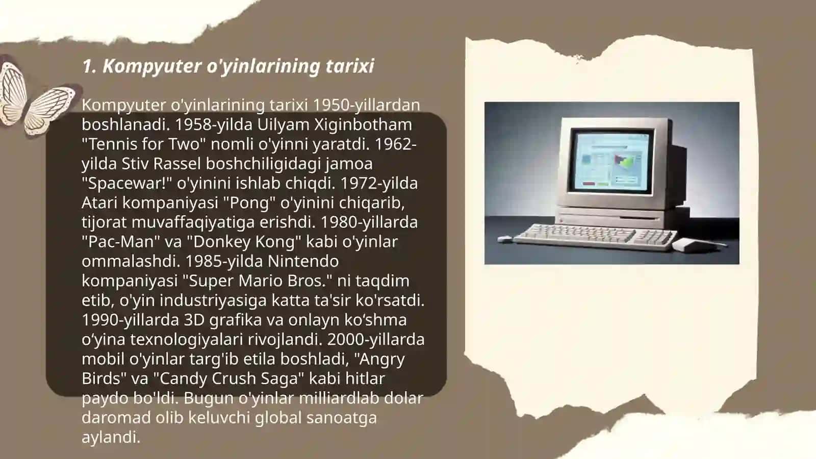 Kompyuter o'yinlari. Manqurtlik vositasi 3