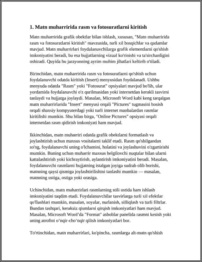 MATN MUHARIRI YORDAMIDA GRAFIK OBEKTLAR BILAN ISHLASH 3