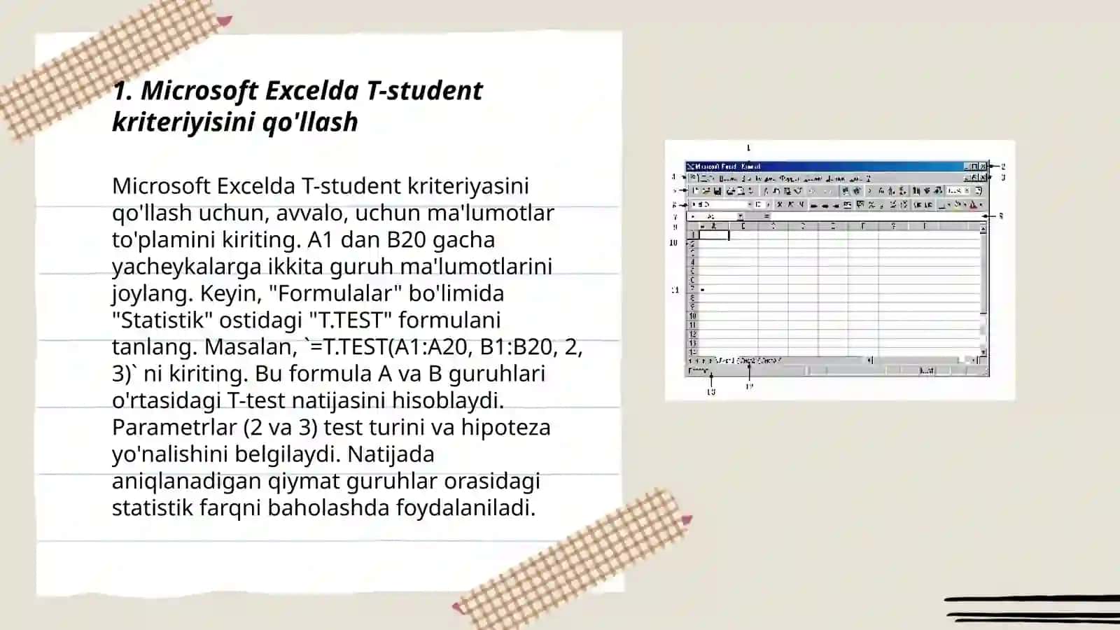 Microsoft Excel elektron jadval muxarriri 3