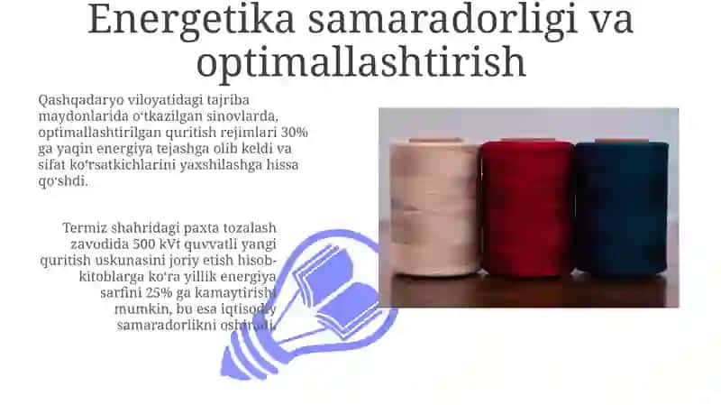 Paxta tolasi quritish kinetikasi 3