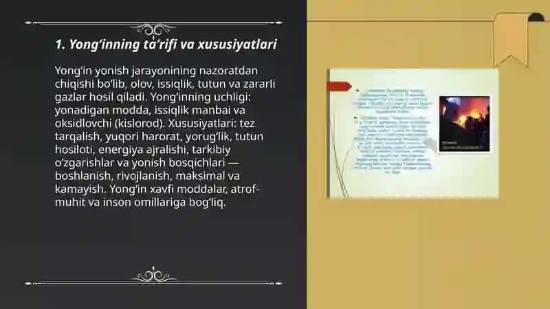 Yongʻin xavfsizligi asoslari 3