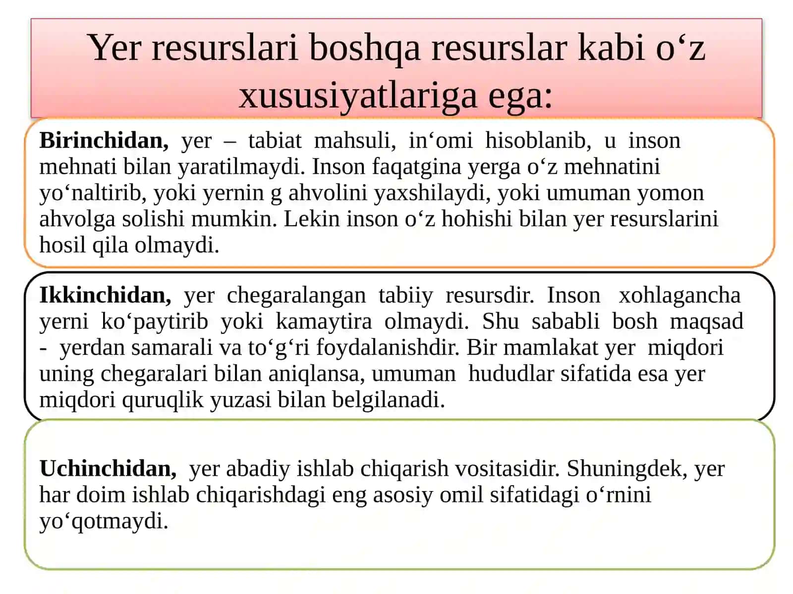 YER-SUV RESURSLARI VA ULARDAN FOYDALANISH MASALALARI 3