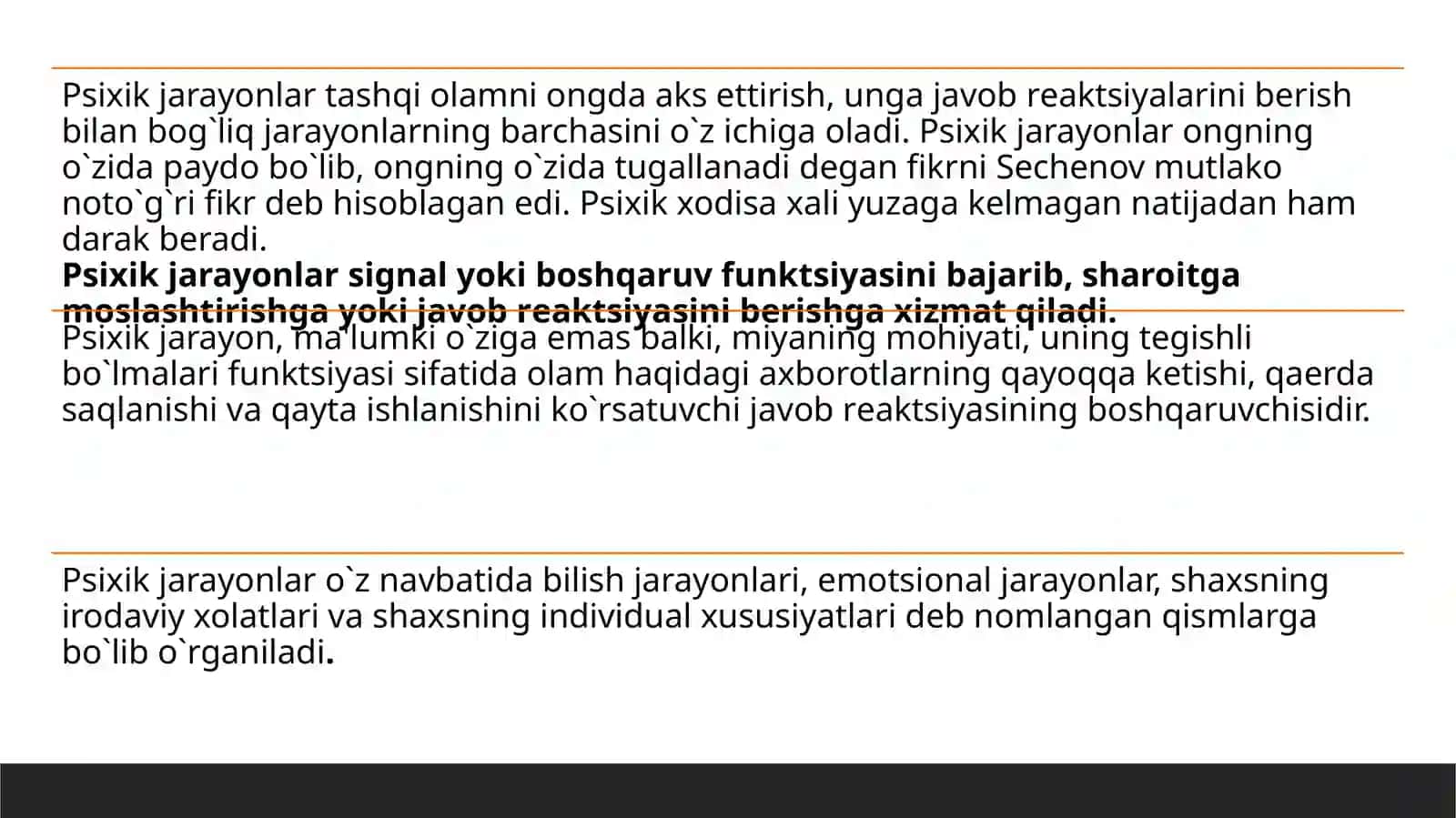 Psixik jarayonlar 3