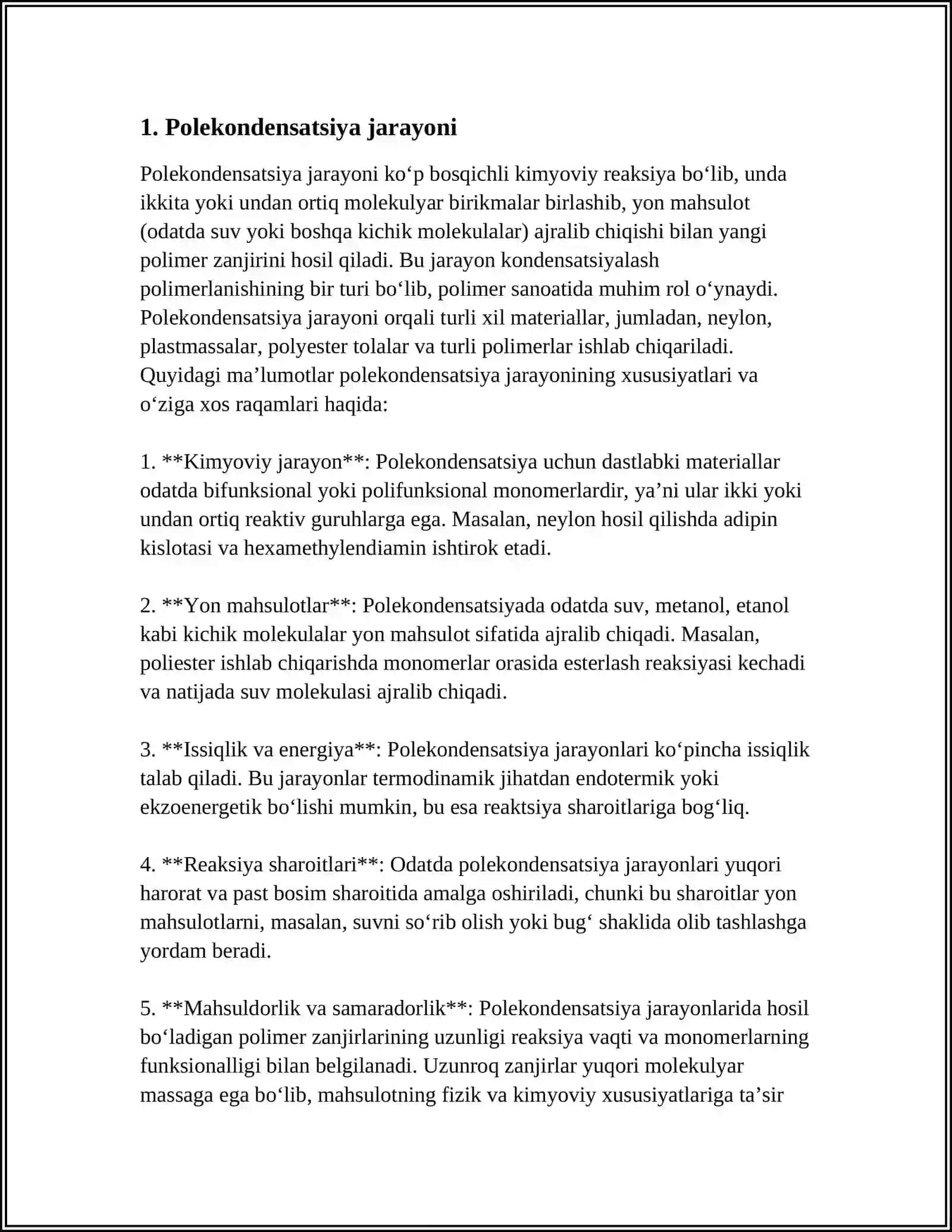 POLEKONDENSATLANISHDAGI DISTRUKTIV REAKSIYALARI 3
