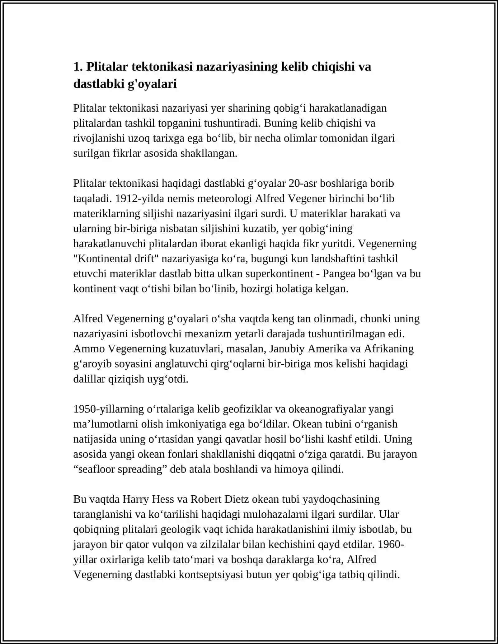 PLITALAR TEXTONIKASI NAZARIYASI TARIXI 3