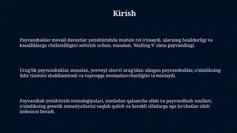 Payvandtaklar yetishtirish usullari 3