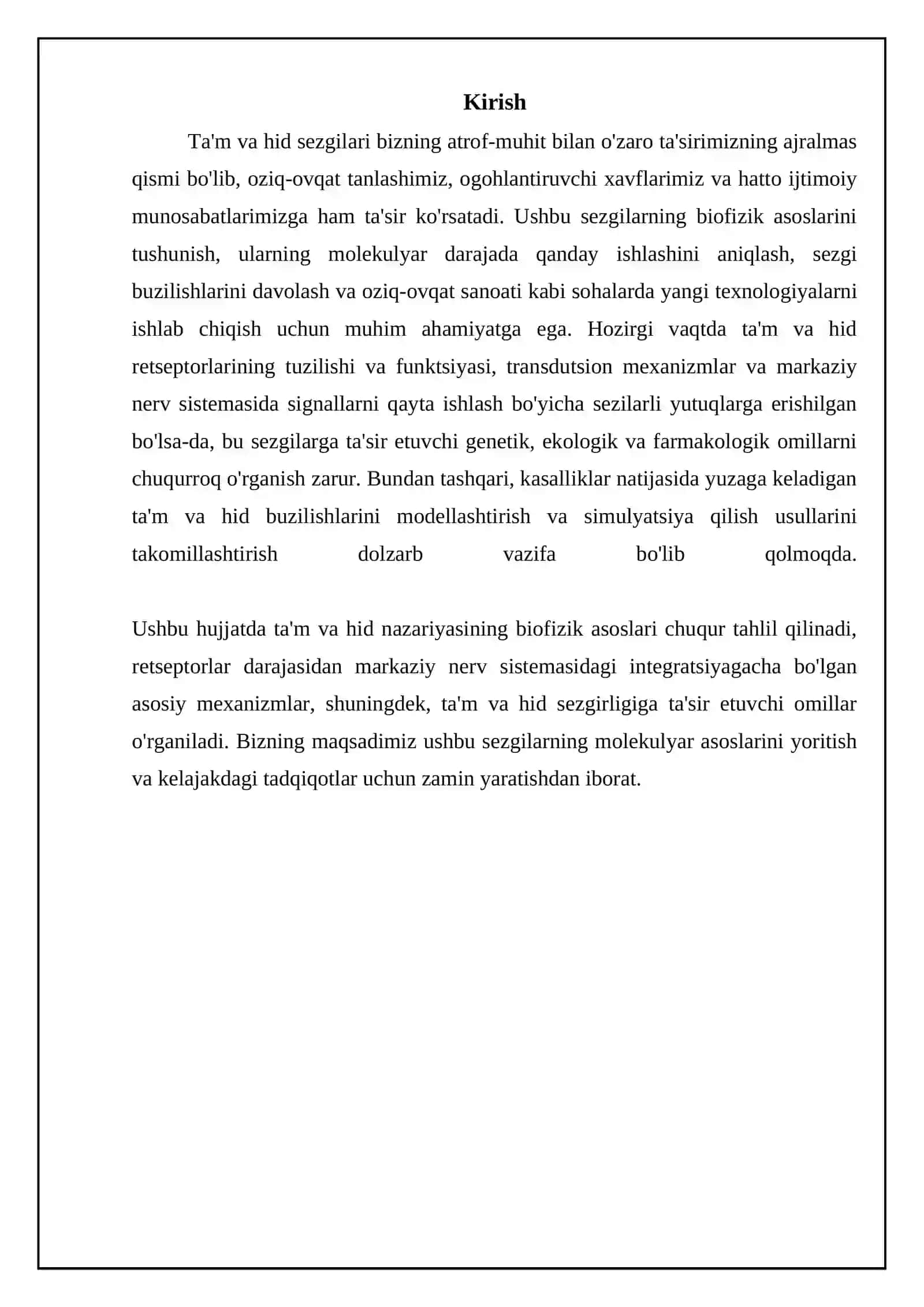 Ta'm va hid sezishning biofizik asoslari 3