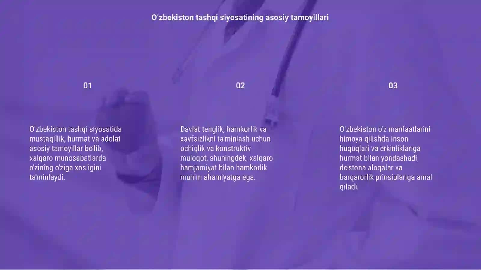 O’zbekiston tashqi siyosatining asosiy tamoyillari 3