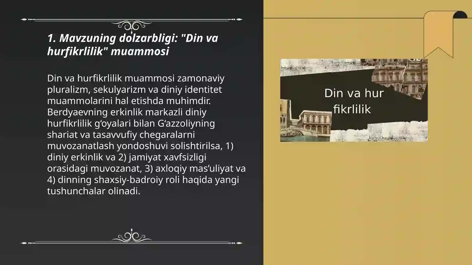 Din va hurfikrlilik 3